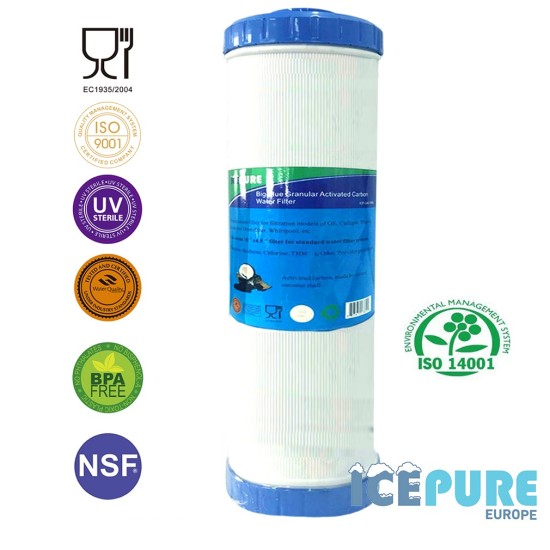 20inch Big Blue GAC Carbon Water Filter from Icepure ICP-GAC20BB