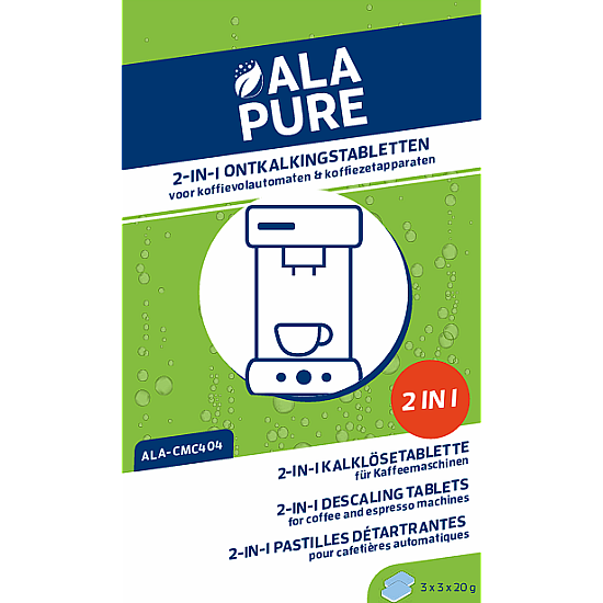 Alapure 2 in 1 Pastilles de détartrage pour Jura 61848 ( 3 St.)